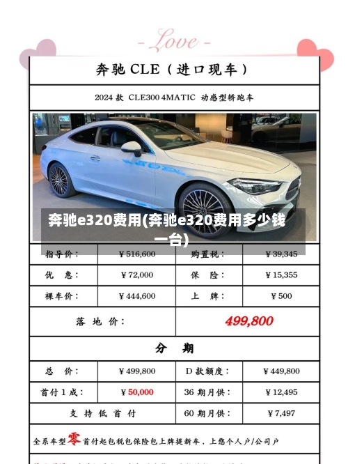 奔驰e320费用(奔驰e320费用多少钱一台)