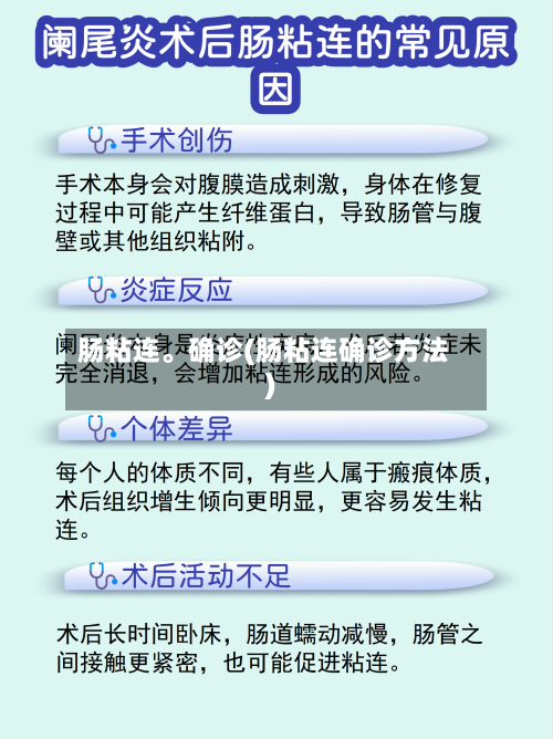 肠粘连。确诊(肠粘连确诊方法)-第2张图片