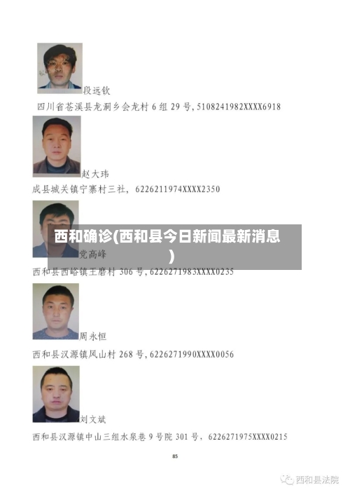 西和确诊(西和县今日新闻最新消息)