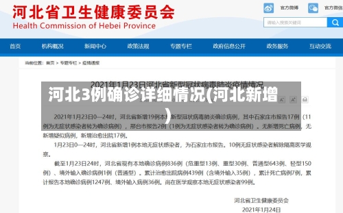 河北3例确诊详细情况(河北新增)