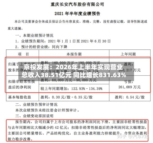 京投发展:2026年上半年实现营业总收入38.51亿元 同比增长831.63%-第2张图片