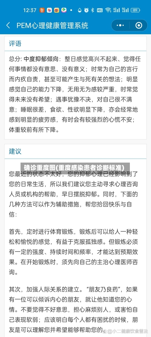 确诊重度图(重度感染患者诊断标准)