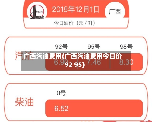 广西汽油费用(广西汽油费用今日价92 95)-第3张图片