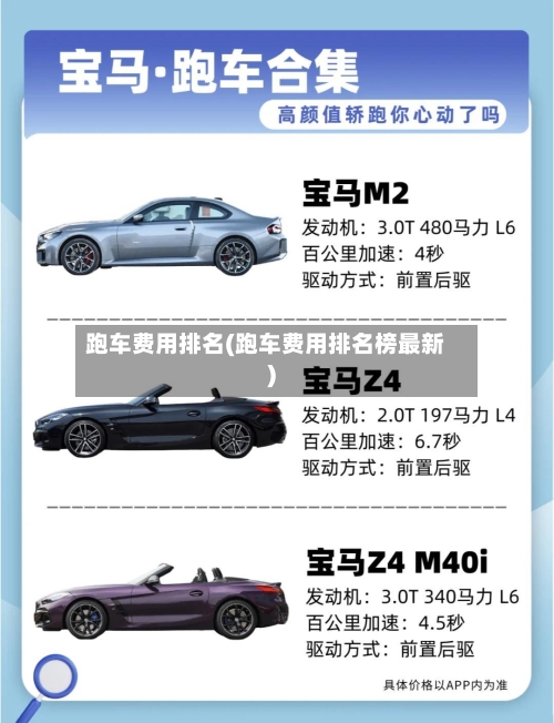 跑车费用排名(跑车费用排名榜最新)