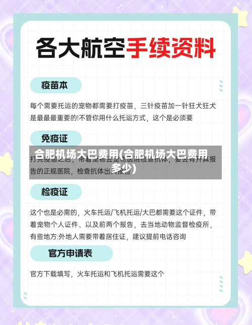 合肥机场大巴费用(合肥机场大巴费用多少)-第2张图片