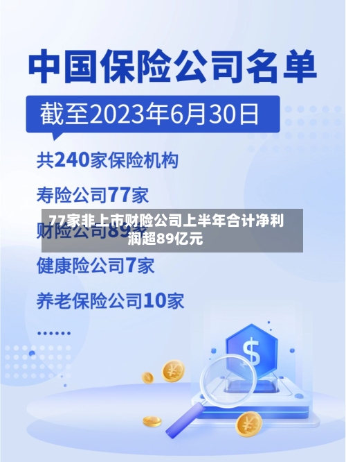 77家非上市财险公司上半年合计净利润超89亿元