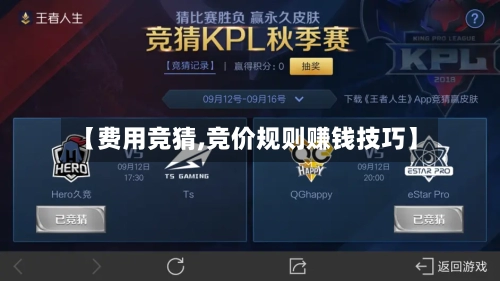【费用竞猜,竞价规则赚钱技巧】-第2张图片