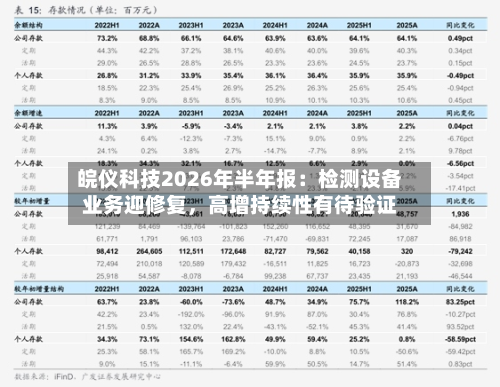 皖仪科技2026年半年报：检测设备业务迎修复，高增持续性有待验证-第2张图片